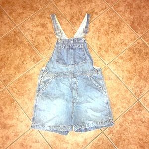 GAP retro overall Jean shorts: CLASSIC